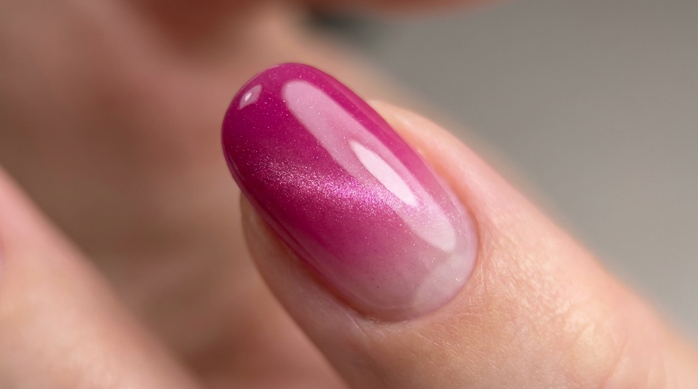 Uñas Ojo de Gato con Degradado Magenta — Tutorial Paso a Paso