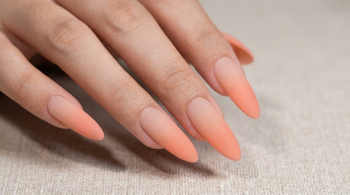 Uñas Ombré Melocotón Mate — Tutorial Paso a Paso