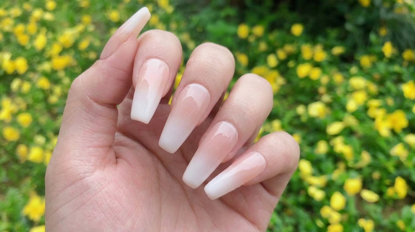 Uñas Ombré en Rosa Nude y Blanco — Tutorial Paso a Paso