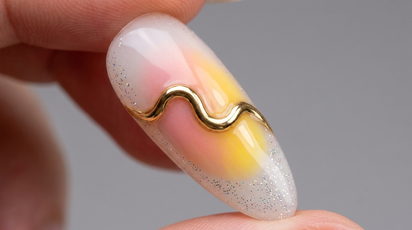 Arte de Uñas Atardecer Dorado — Tutorial de Degradado Atmosférico