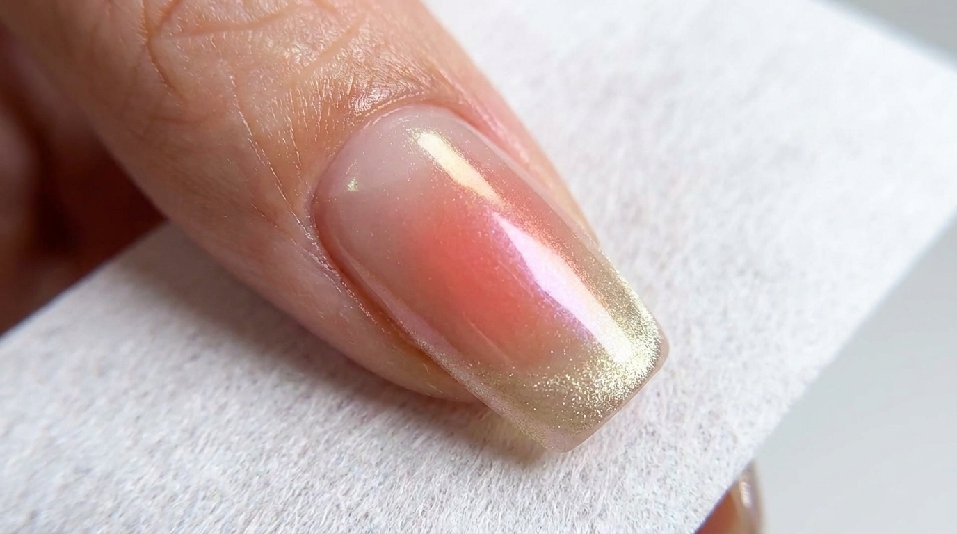Uñas Degradadas Atardecer y Aurora Chrome — Tutorial de Punta Francesa Magnética