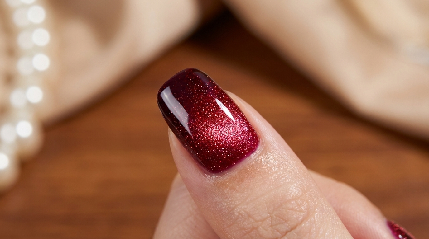 Uñas Cat-Eye con Degradado Ciruela — Tutorial de Nail Art Magnético