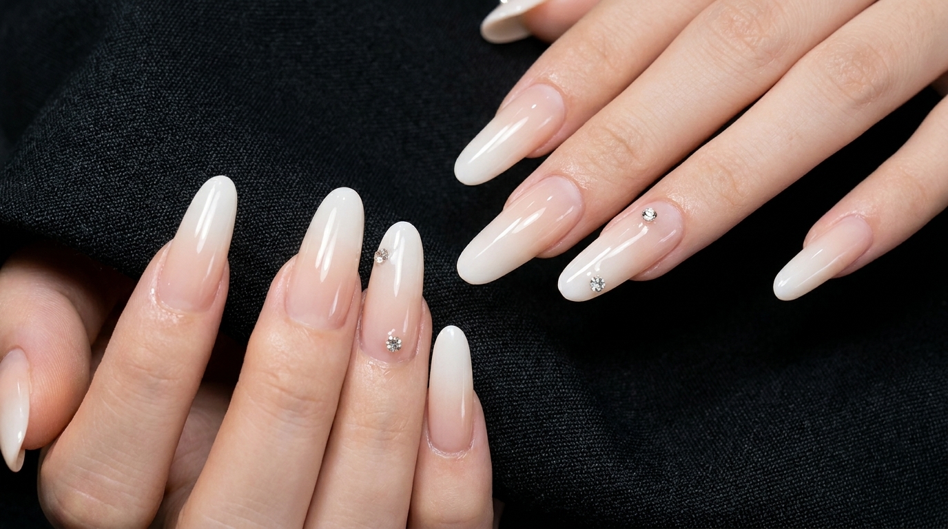 Uñas Ombré Blanco Lechoso: Tutorial Elegante