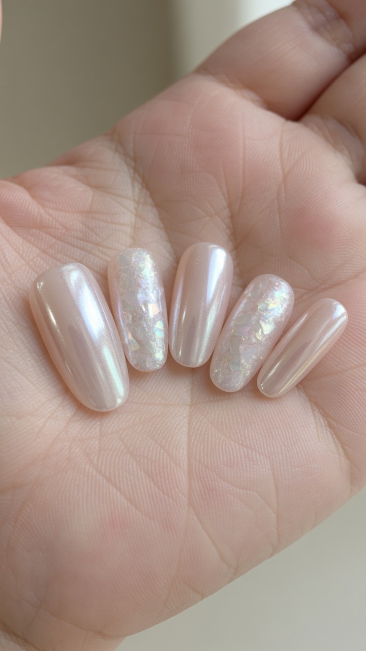 Uñas Glaseadas Efecto Cromo Perla — Elegante Tutorial Paso a Paso