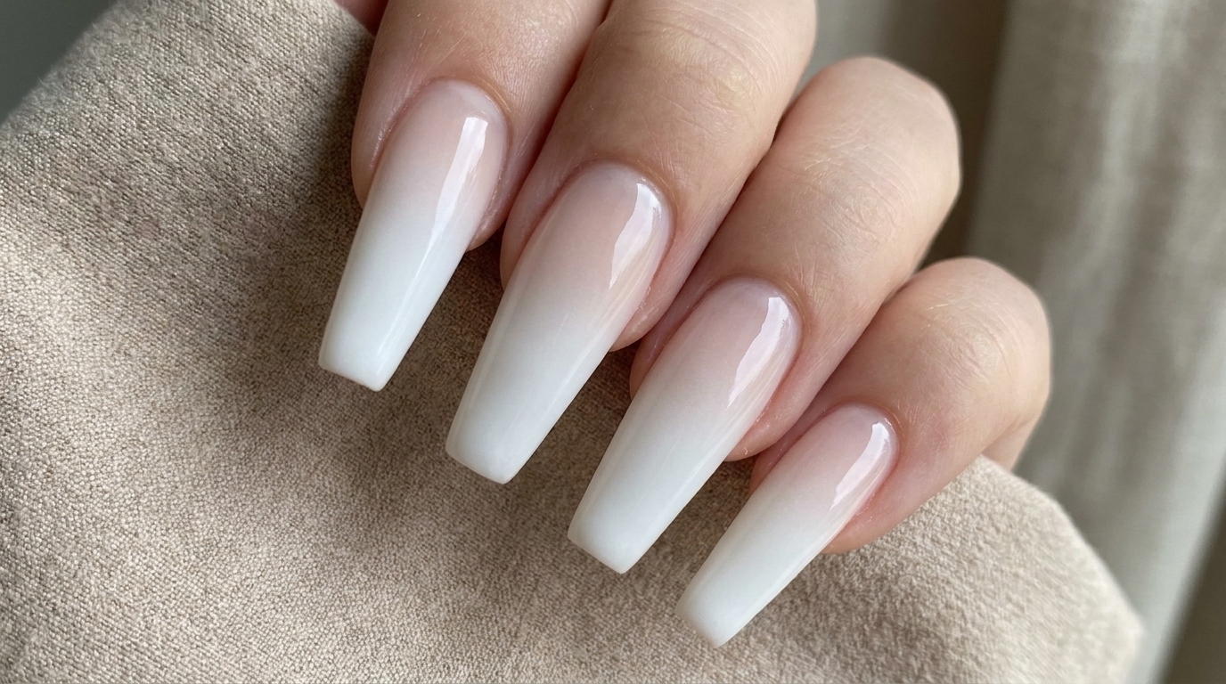 Uñas Ombré Blancas con Aerógrafo — Tutorial Profesional Paso a Paso