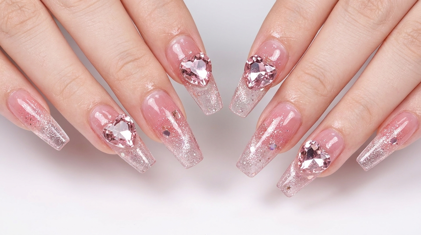 Uñas de Ojo de Gato con Cristales Estilo Hada — Tutorial paso a paso