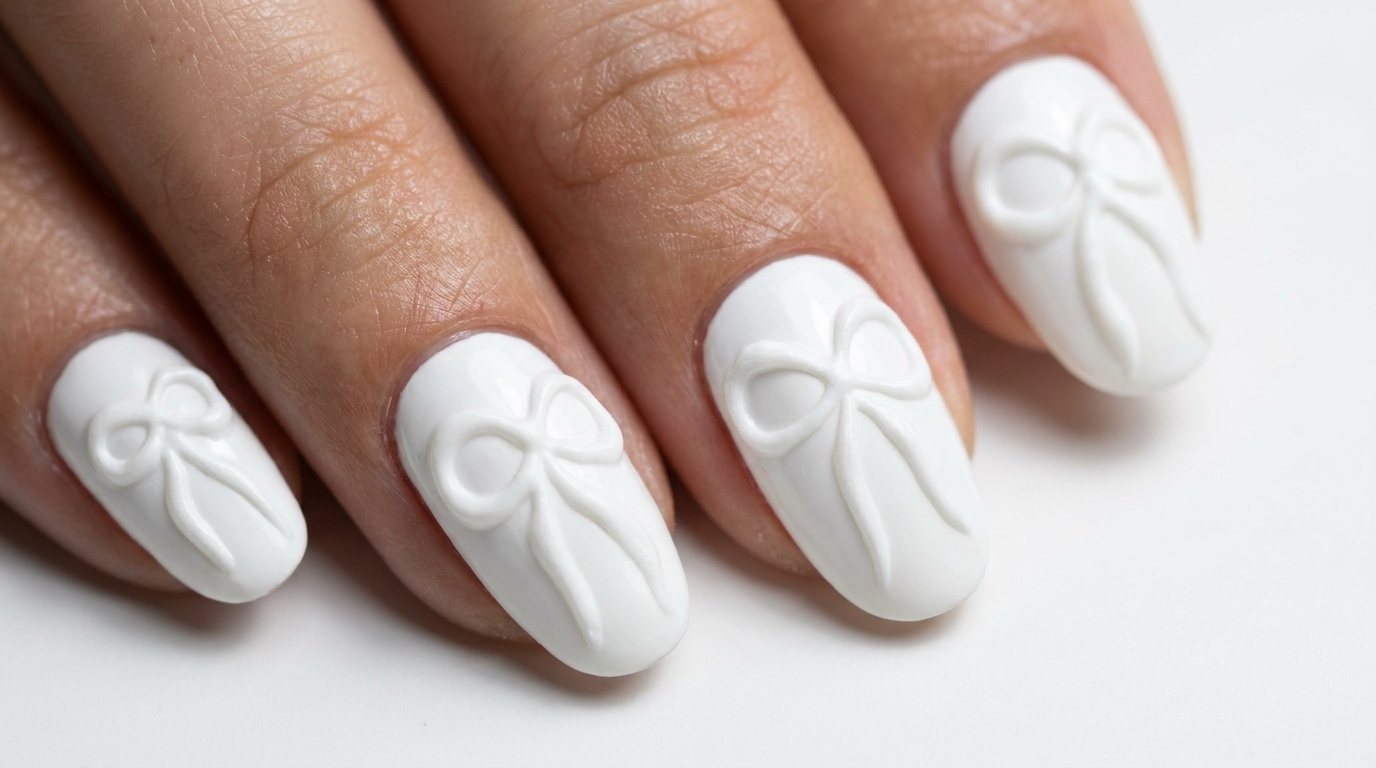 Diseño de uñas con lazo 3D en gel: Tutorial paso a paso