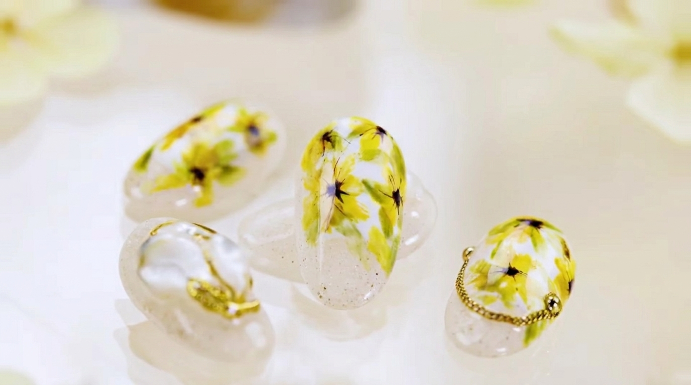 Diseño de Uñas con Flores tipo Margarita — Tutorial Paso a Paso