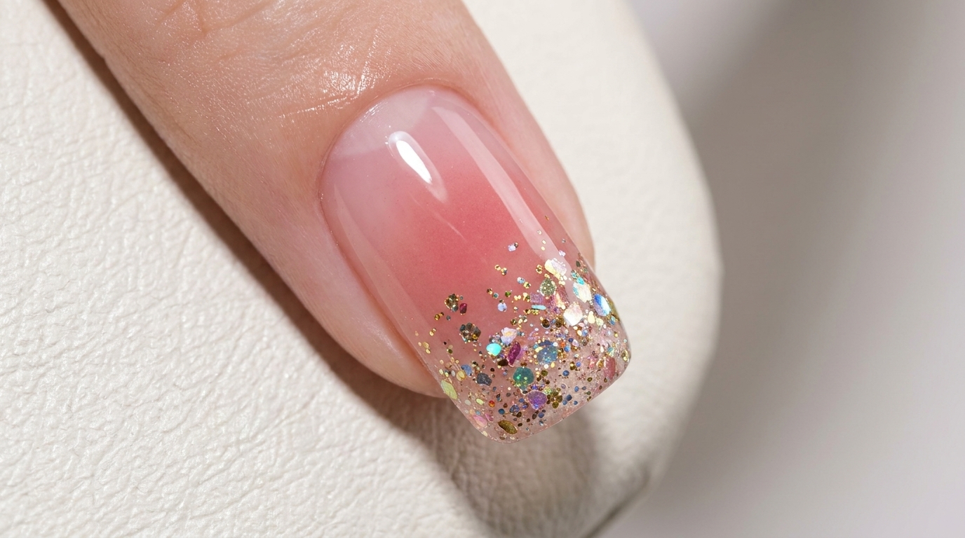 Uñas Ombré con Degradado de Brillo — Tutorial Profesional Paso a Paso