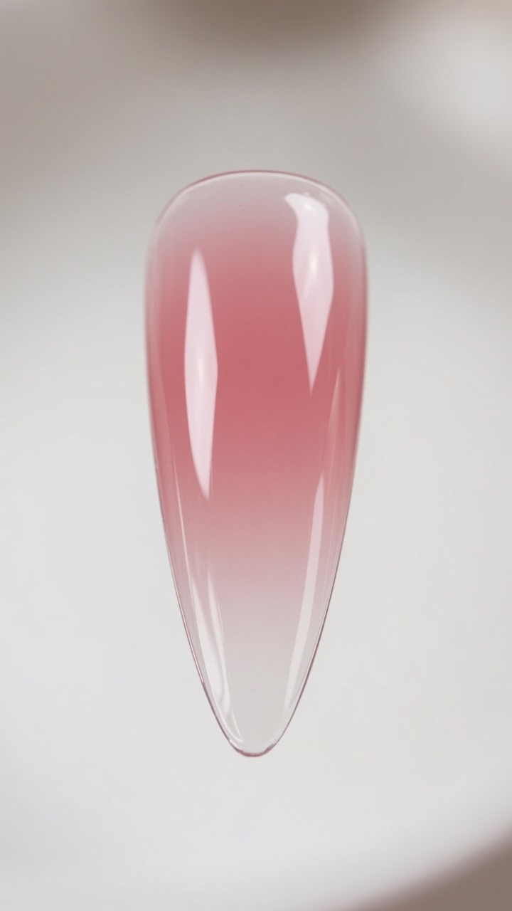 Uñas Ombré de Gel Rosa Suave — Tutorial Paso a Paso para Principiantes