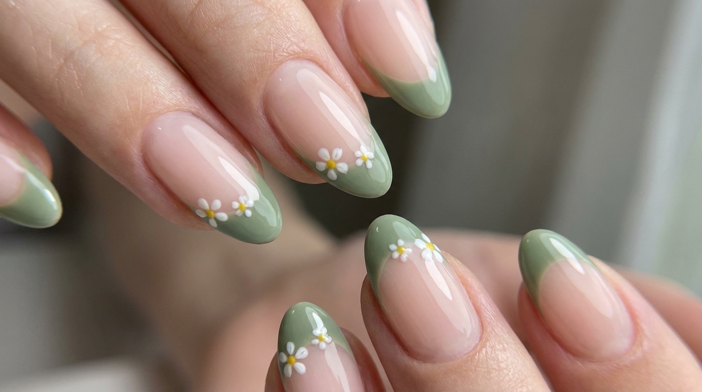 Manicura Francesa con Flores de Cerezo — Tutorial Elegante de Primavera