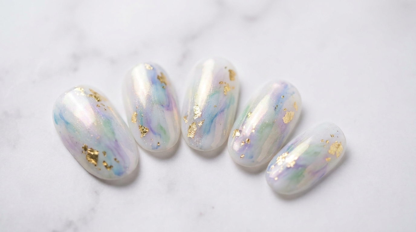 Diseño de Uñas Mármol de Verano — Tutorial paso a paso