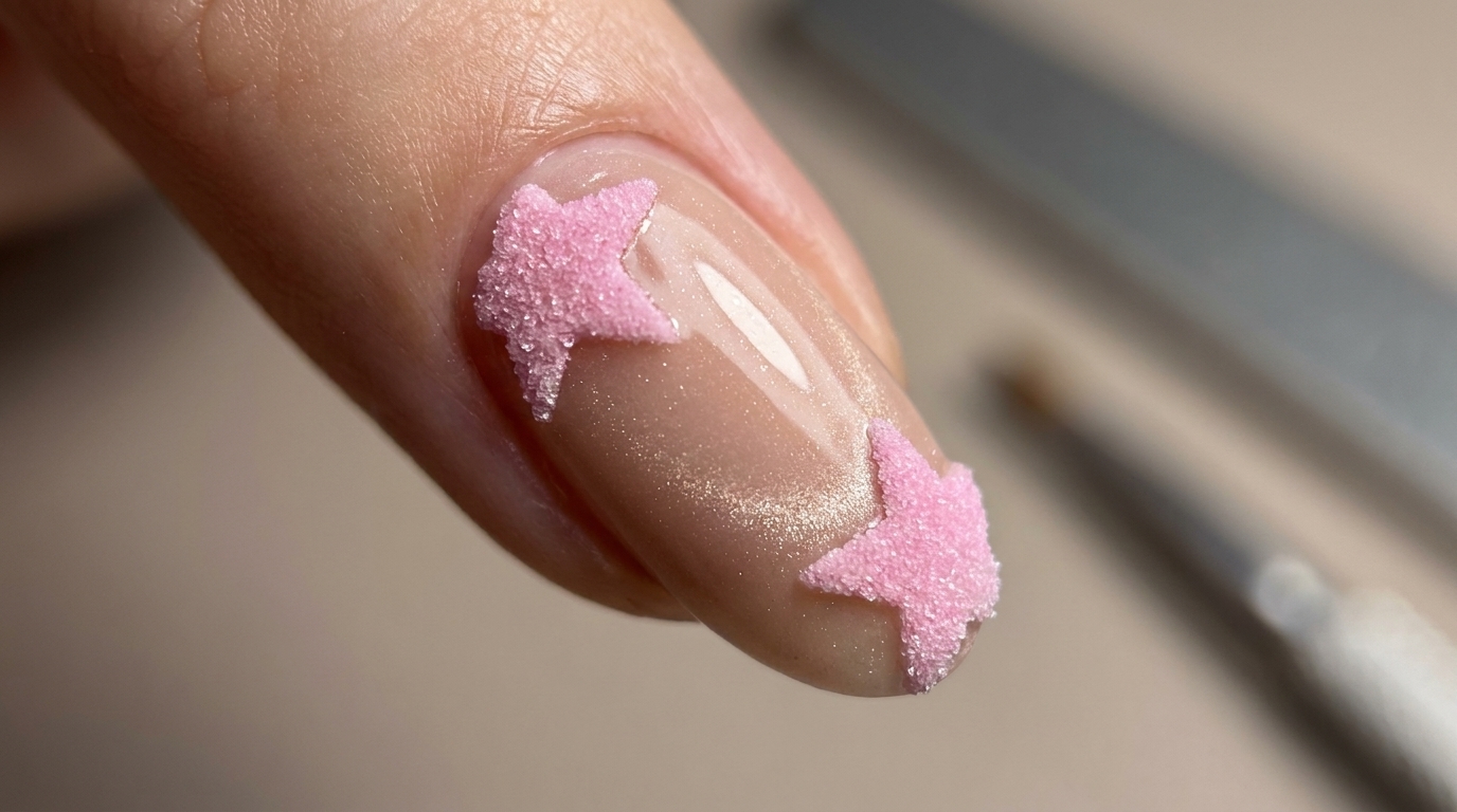 Uñas Ojo de Gato con Estrellas de Azúcar — Tutorial Paso a Paso
