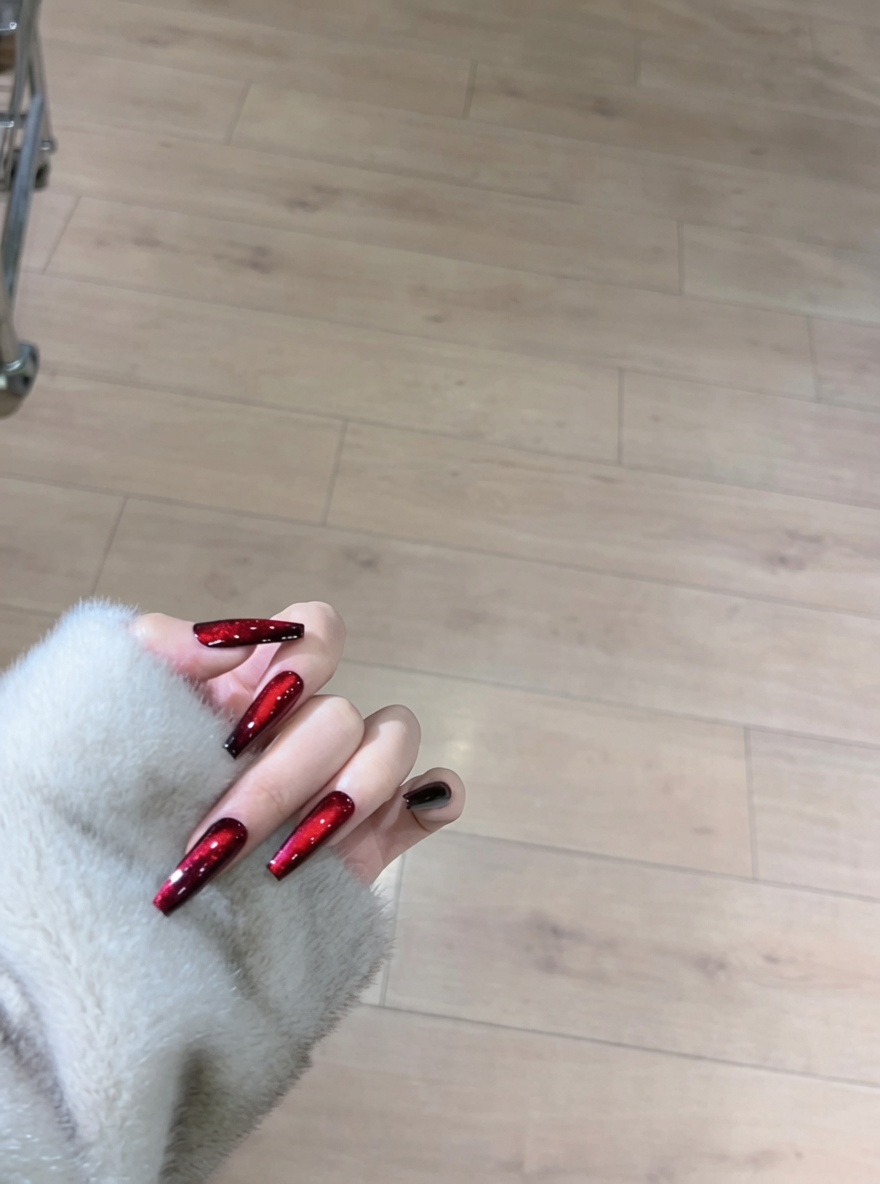 Uñas de Gel Magnéticas Ojo de Gato Rojo Intenso — Tutorial Paso a Paso