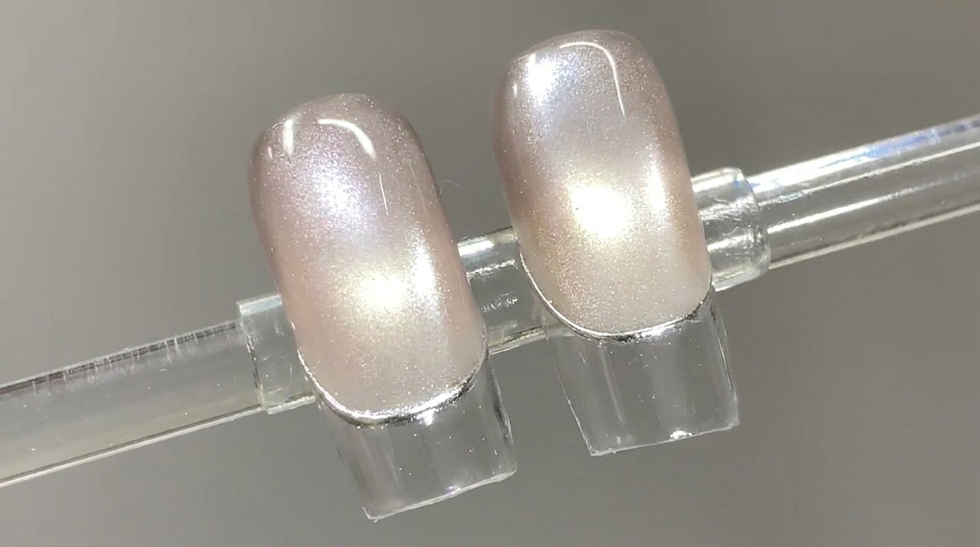 Uñas Ojo de Gato Efecto Cristal con Francesa Plateada — Tutorial Paso a Paso