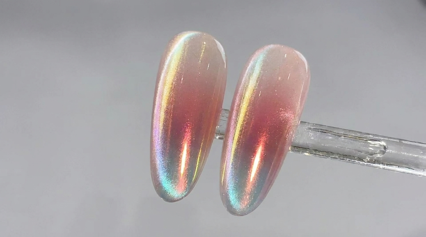 Uñas Ojo de Gato Aurora con Degradado — Tutorial Paso a Paso