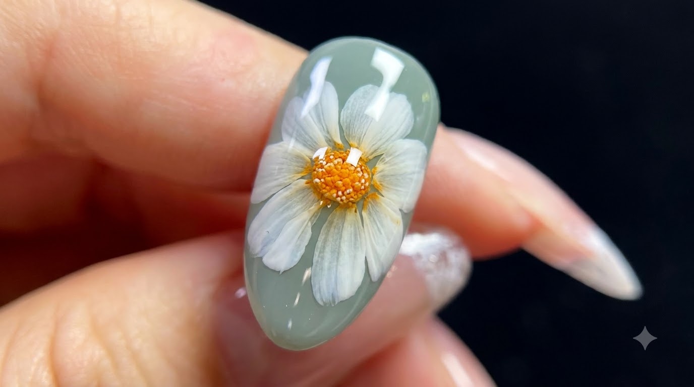 Diseño de Uñas Gel con Margaritas — Tutorial Paso a Paso para Primavera