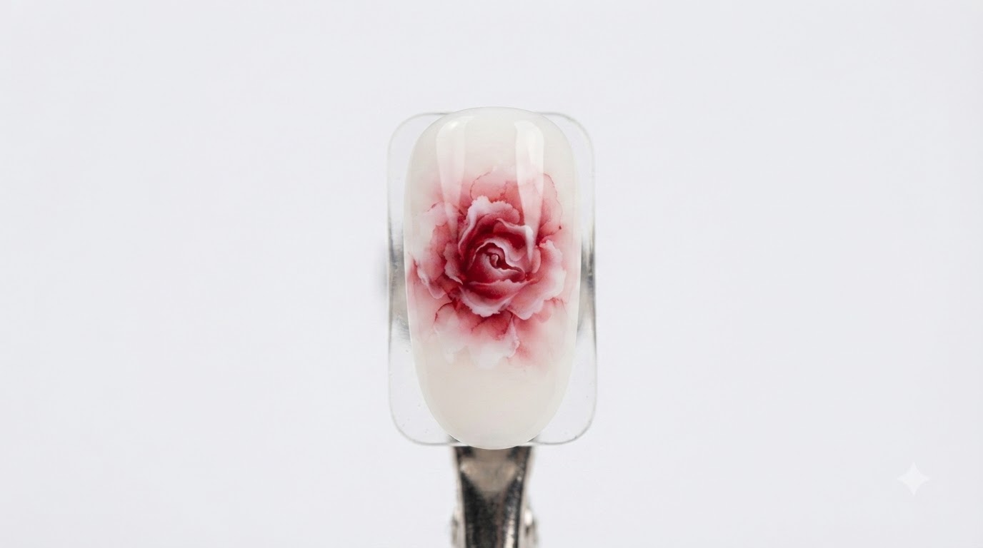 Acuarela de Rosas en Gel con Blooming — Tutorial Paso a Paso
