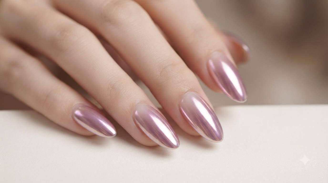 Uñas Aurora de Vidrio Lechoso Morado Taro — Tutorial Paso a Paso