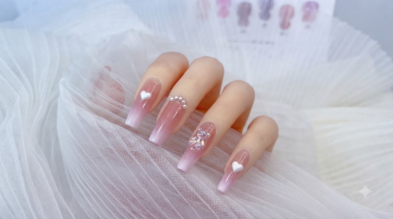 Uñas Aurora Bear con Degradado Jelly Suave — Tutorial Paso a Paso