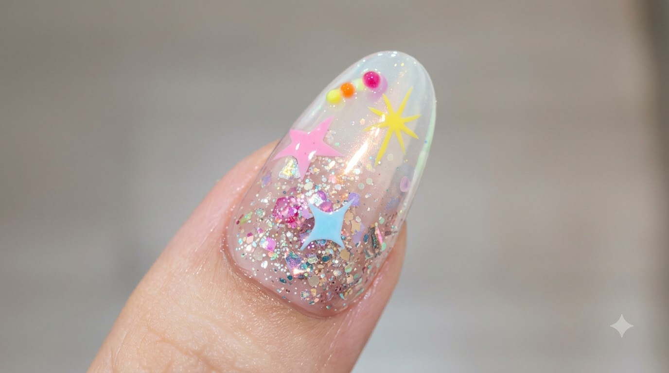 Diseño de Uñas Star Explosion Edición Limitada de Verano — Tutorial Paso a Paso