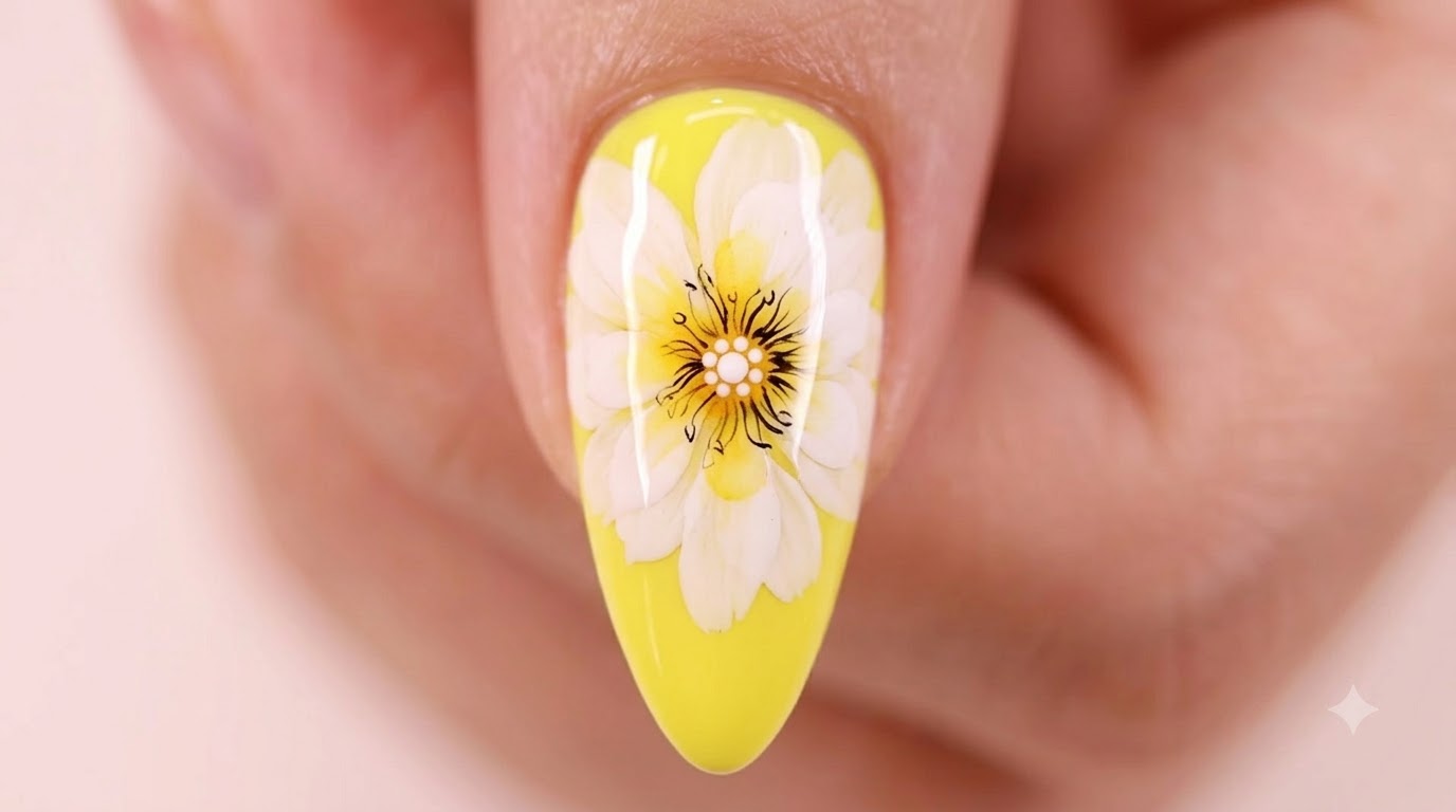 Diseño de Uñas Daisy Simple — Tutorial en Gel Multicapa