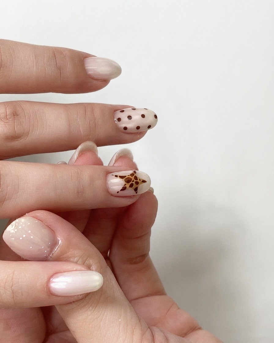 Primer plano de los dedos descansando cerca de una lámpara de curado, mostrando las uñas recién recubiertas con la capa superior.