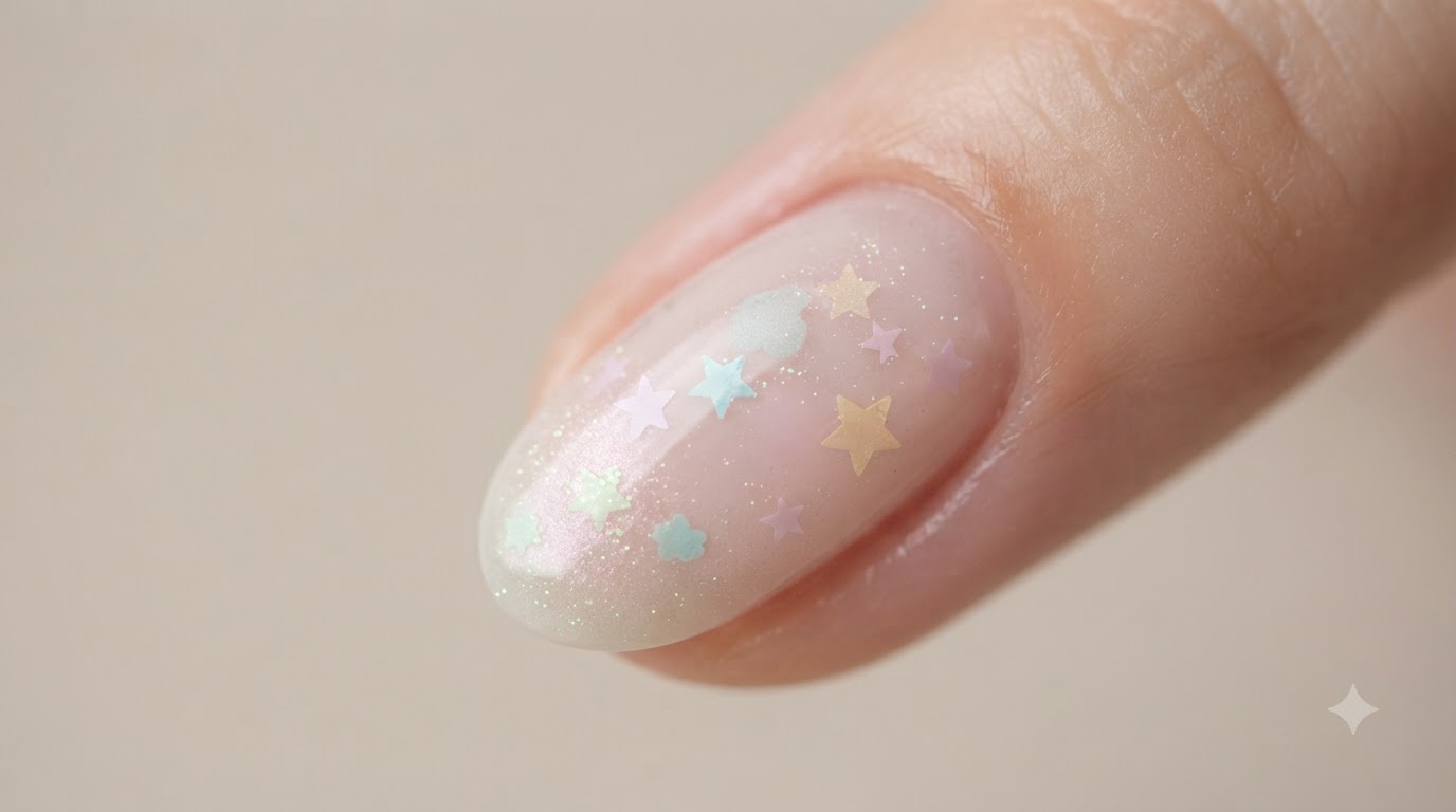 Nail Art en Gel con Estrellas Macaron — Tutorial Paso a Paso