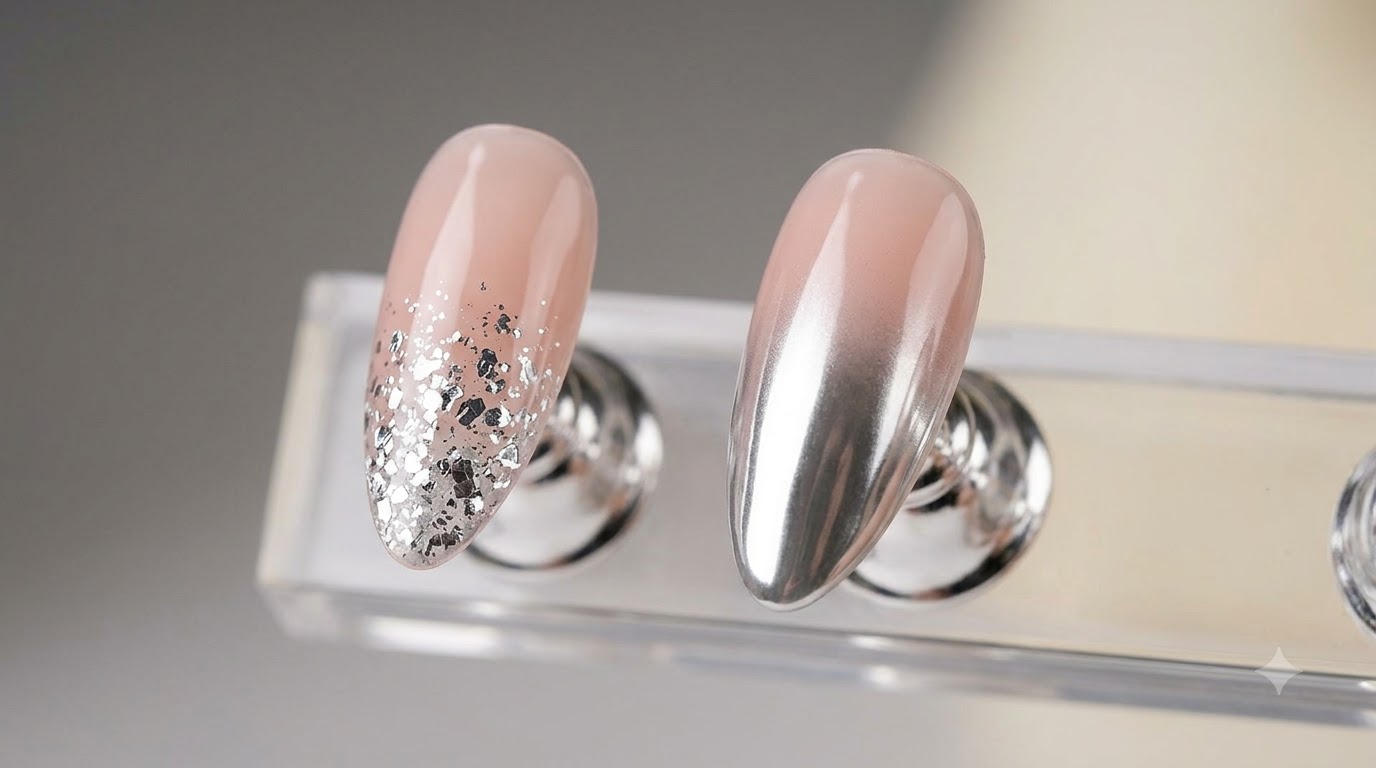 Nail Art: Degradado Perfecto con Polvo Espejo — Tutorial Paso a Paso