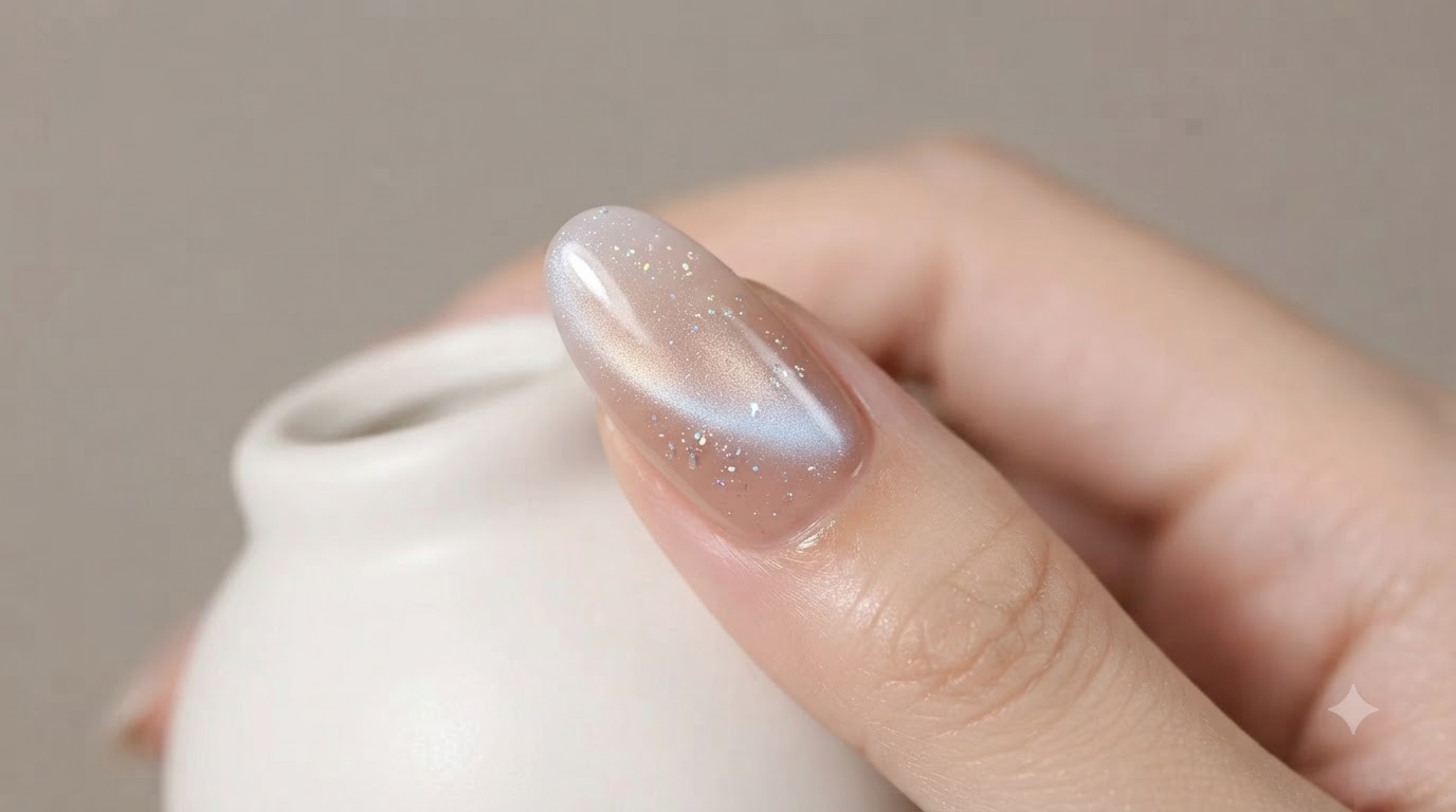 Uñas Ojo de Gato con Degradado Nude: Tutorial Paso a Paso para Verano