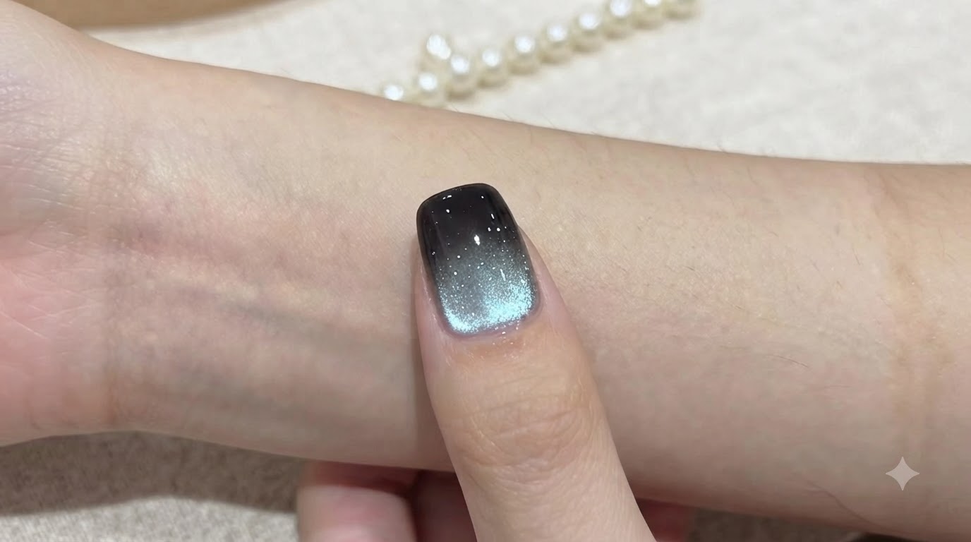 Uñas de Ojo de Gato con Degradado Aguamarina — Tutorial de Gel Paso a Paso
