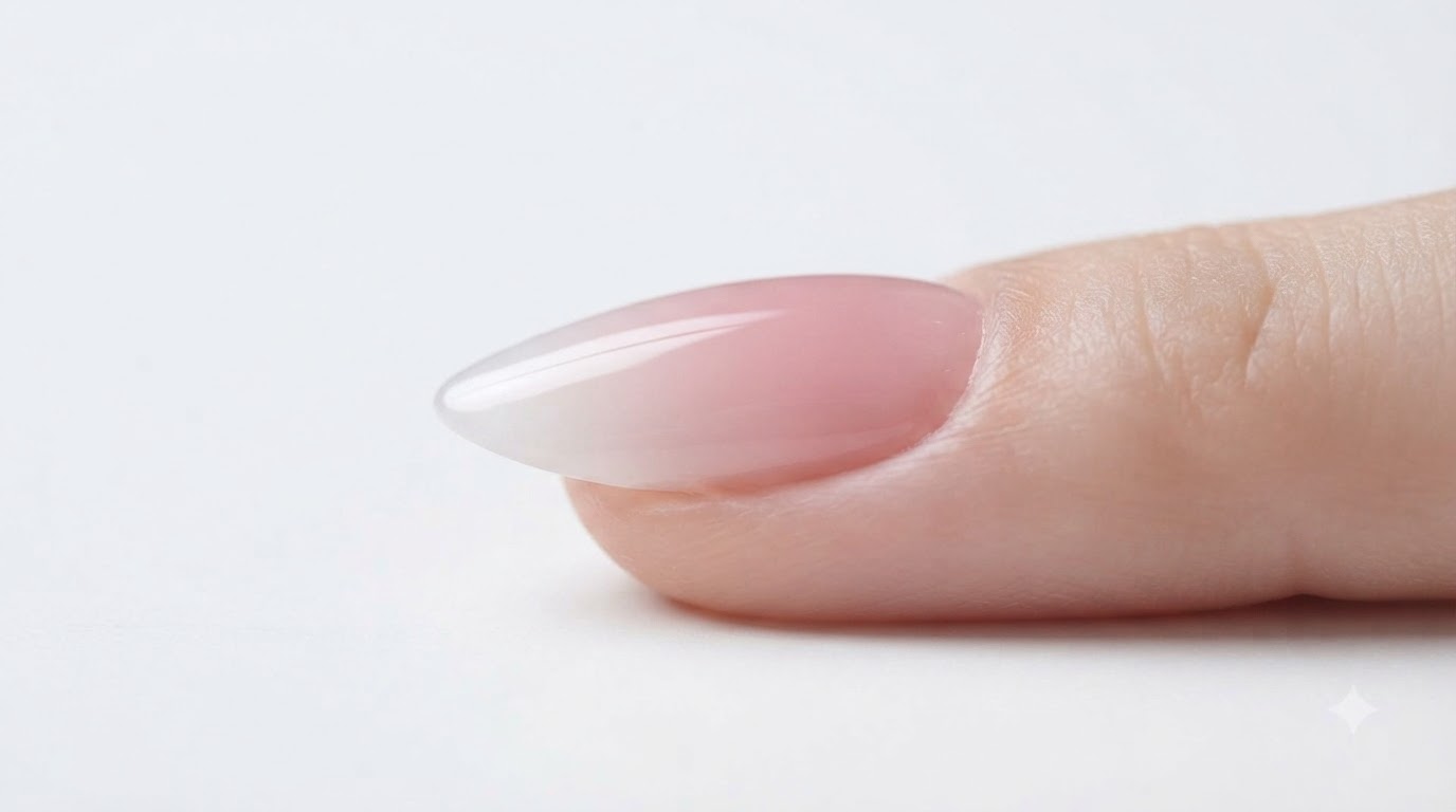 Uñas de Gel Ombré Blanco Lechoso y Rosa — Tutorial Paso a Paso