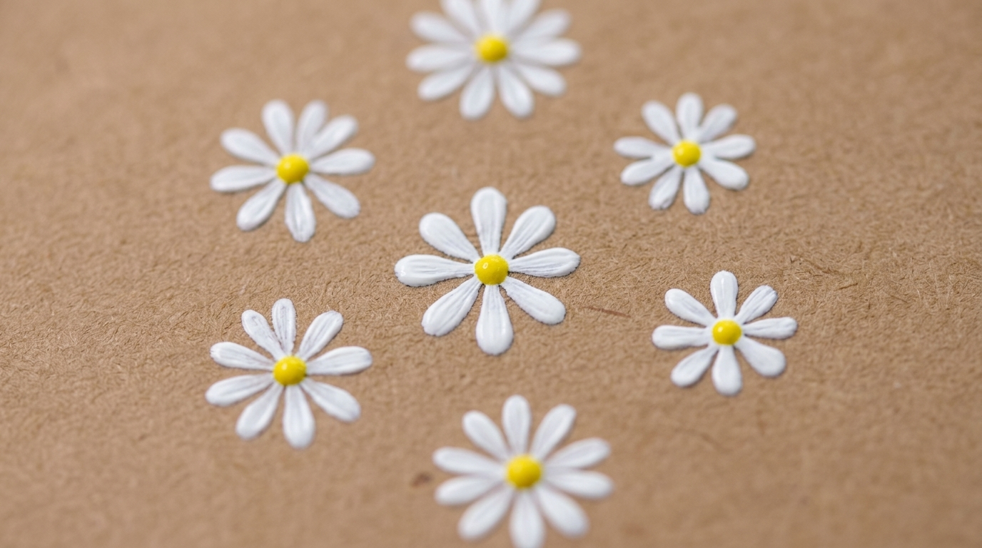 Nail Art de Margaritas con Posicionamiento — Tutorial de Flores Pintadas a Mano para Principiantes