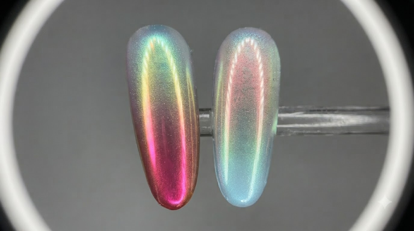 Uñas Aurora Bubble Cat Eye con Degradado — Tutorial Paso a Paso